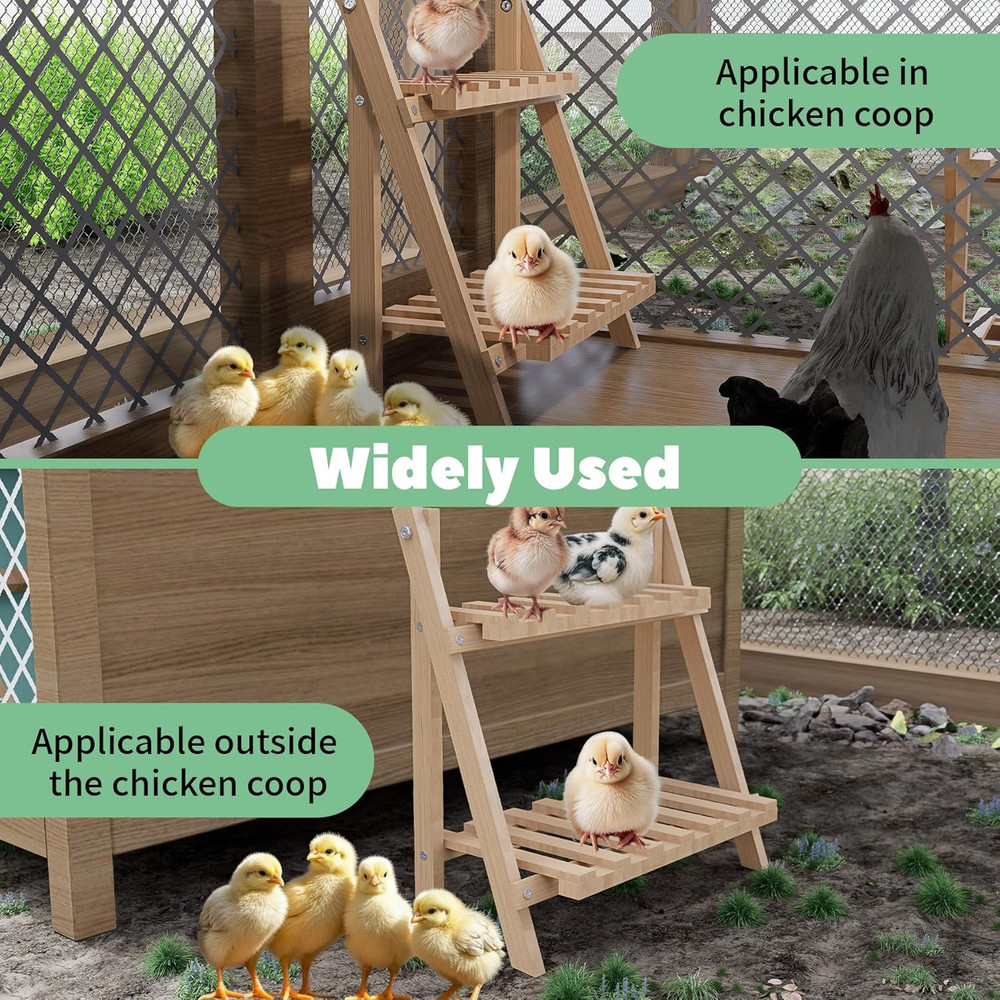 Chicken Perch,Strong Chicken Roosting Bars for Coop and Brooder,Foldable Chic...