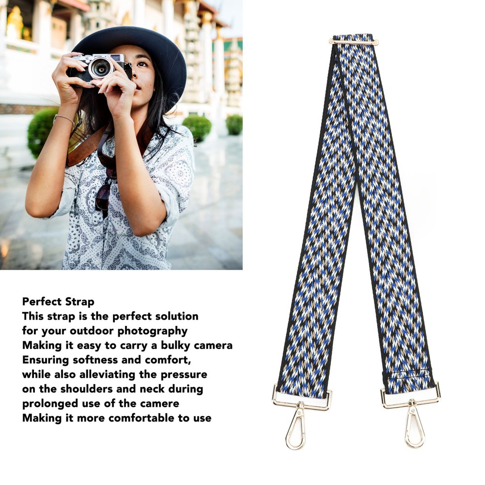 Camera Strap Woven Thickened Webbing Polyester Camera Neck Shoulder Strap