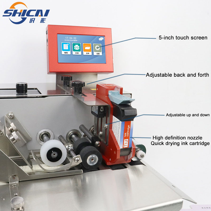 Automatic pagination inkjet printer label printing expiration date batch number