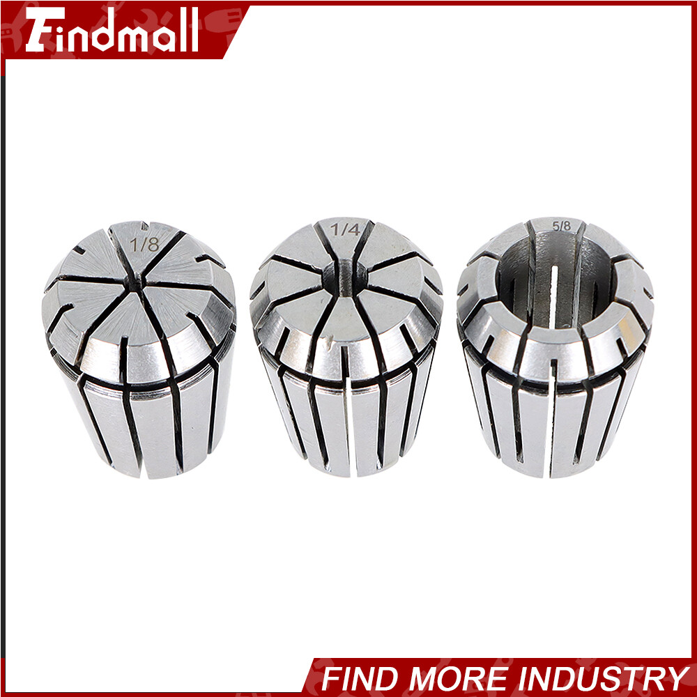 Findmall 12Pcs ER25 1/8"-5/8" Spring Collet Set for Engraving Milling Lathe Tool