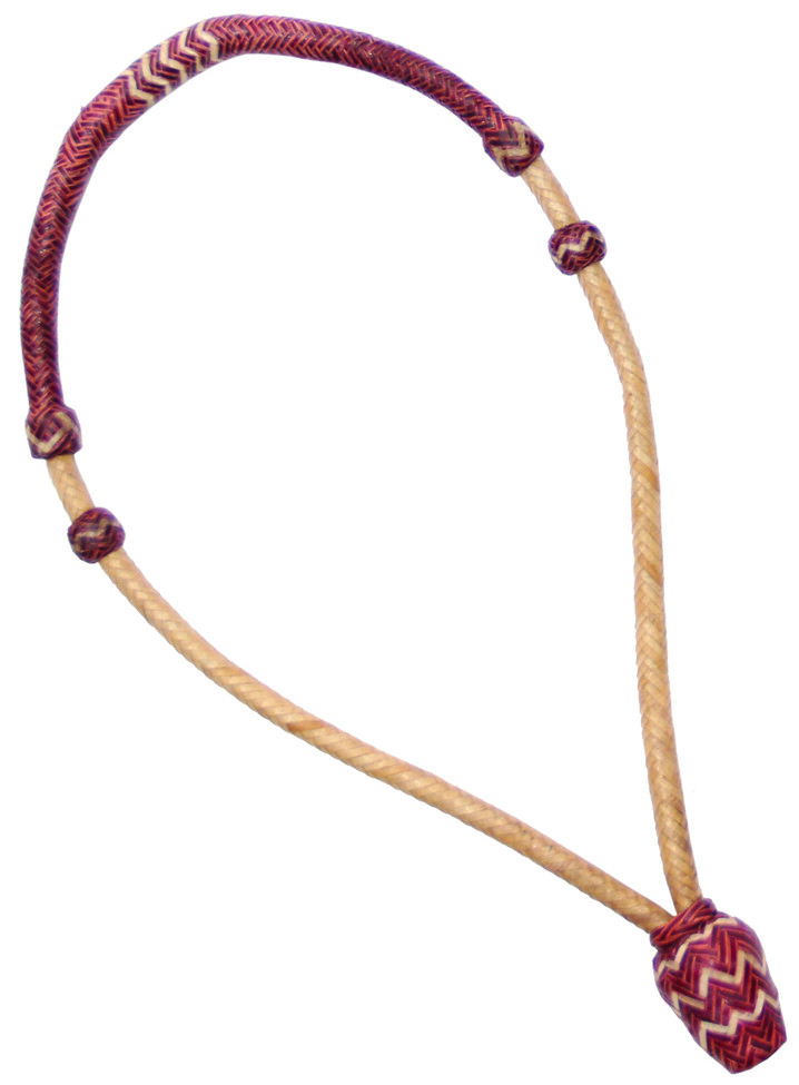 Buffalo Leather 1/4" Bosal With Rawhide