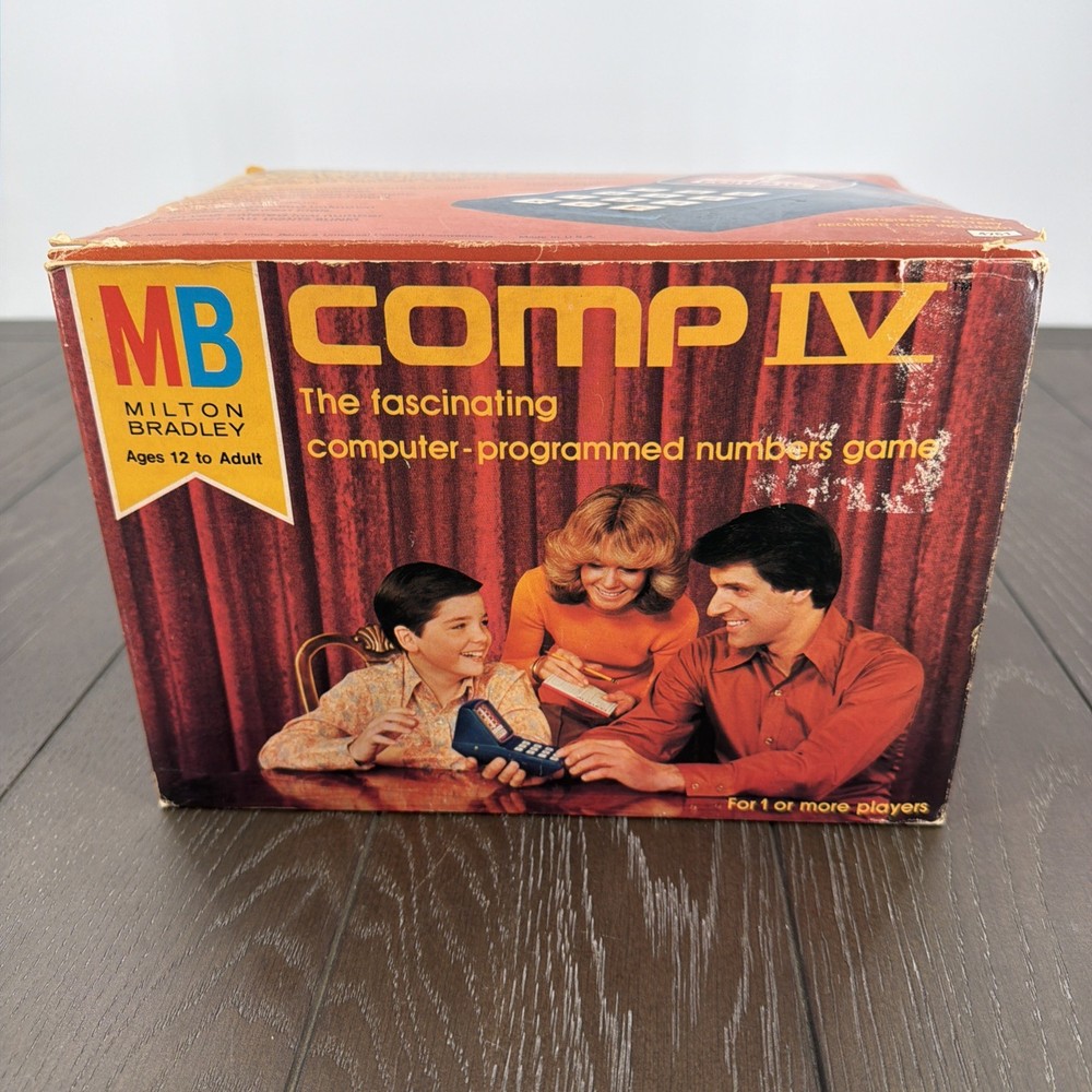 Vintage 1977 Milton Bradley Comp IV Number Sequence Electronic Game, Working