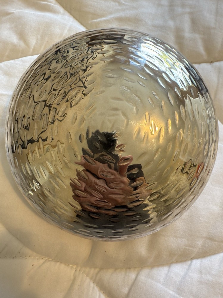 Italian Designer BATTUTO A MANO Handhammered Silverplated Plated Candy Nut Dish