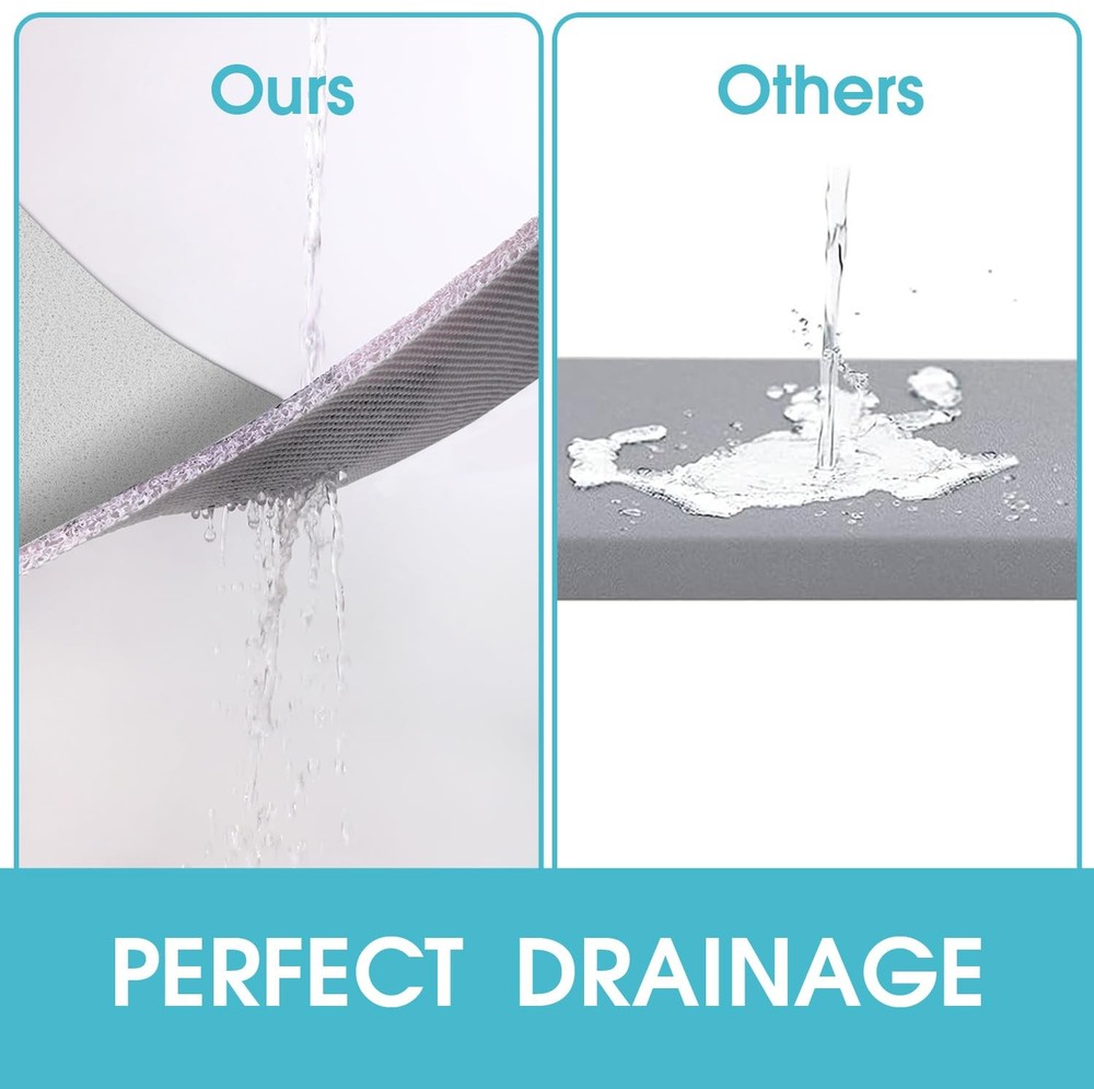 Non Slip Shower Mat, Comfortable Bath mat for Textured Surface,Quick Drying E...