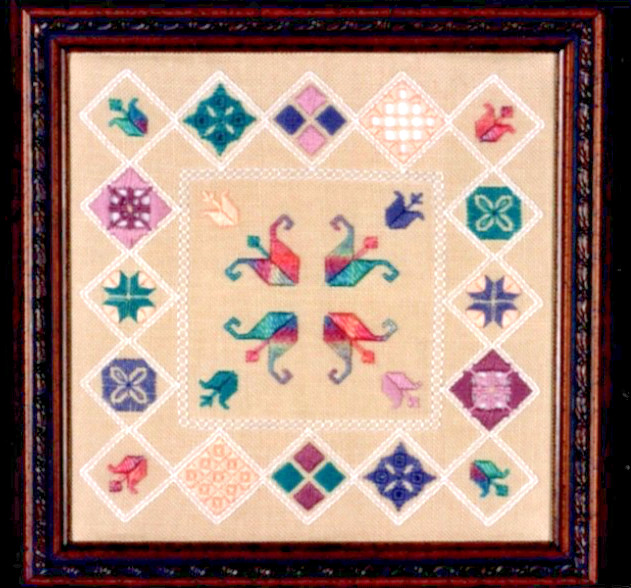 TRELLIS TREASURES Sampler Embroidery Pattern by From Nan's Hand