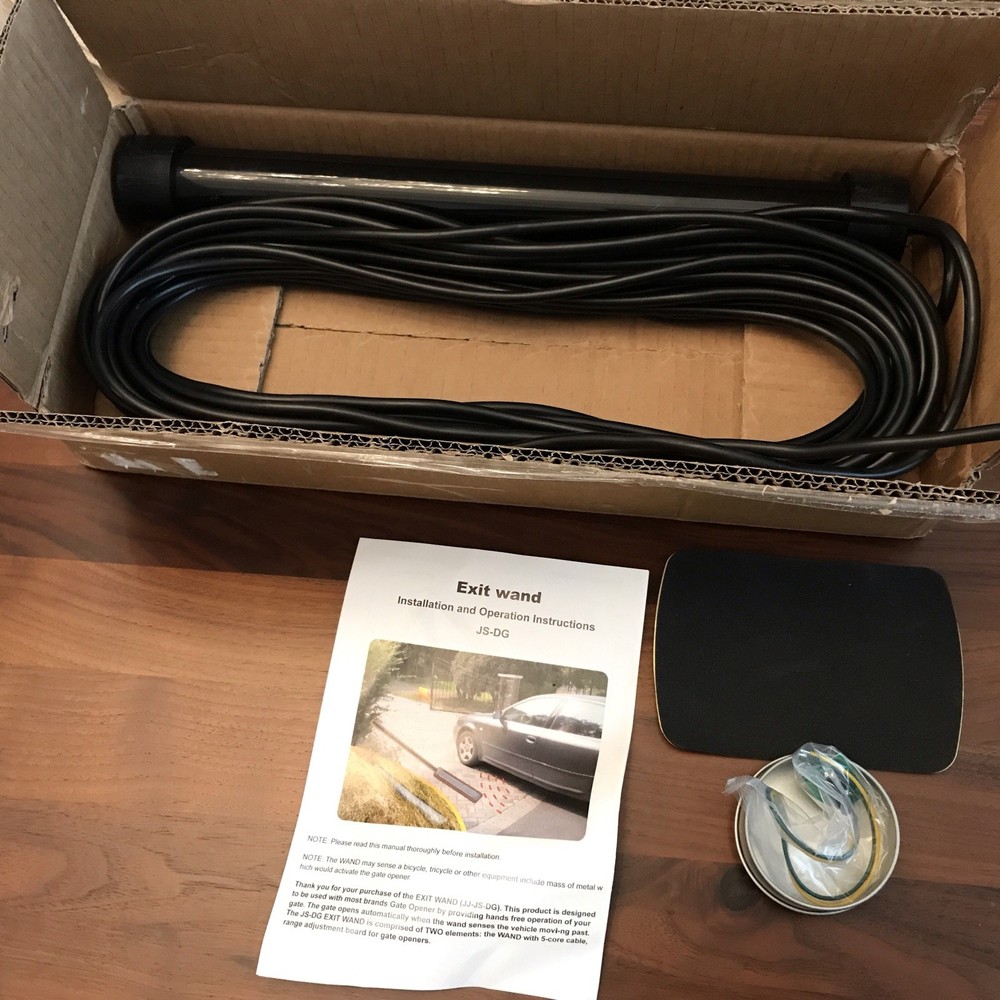 Driveway Gate Vehicle Exit Wand Sensor with 50 Ft Cable, Automatic Gate Opener