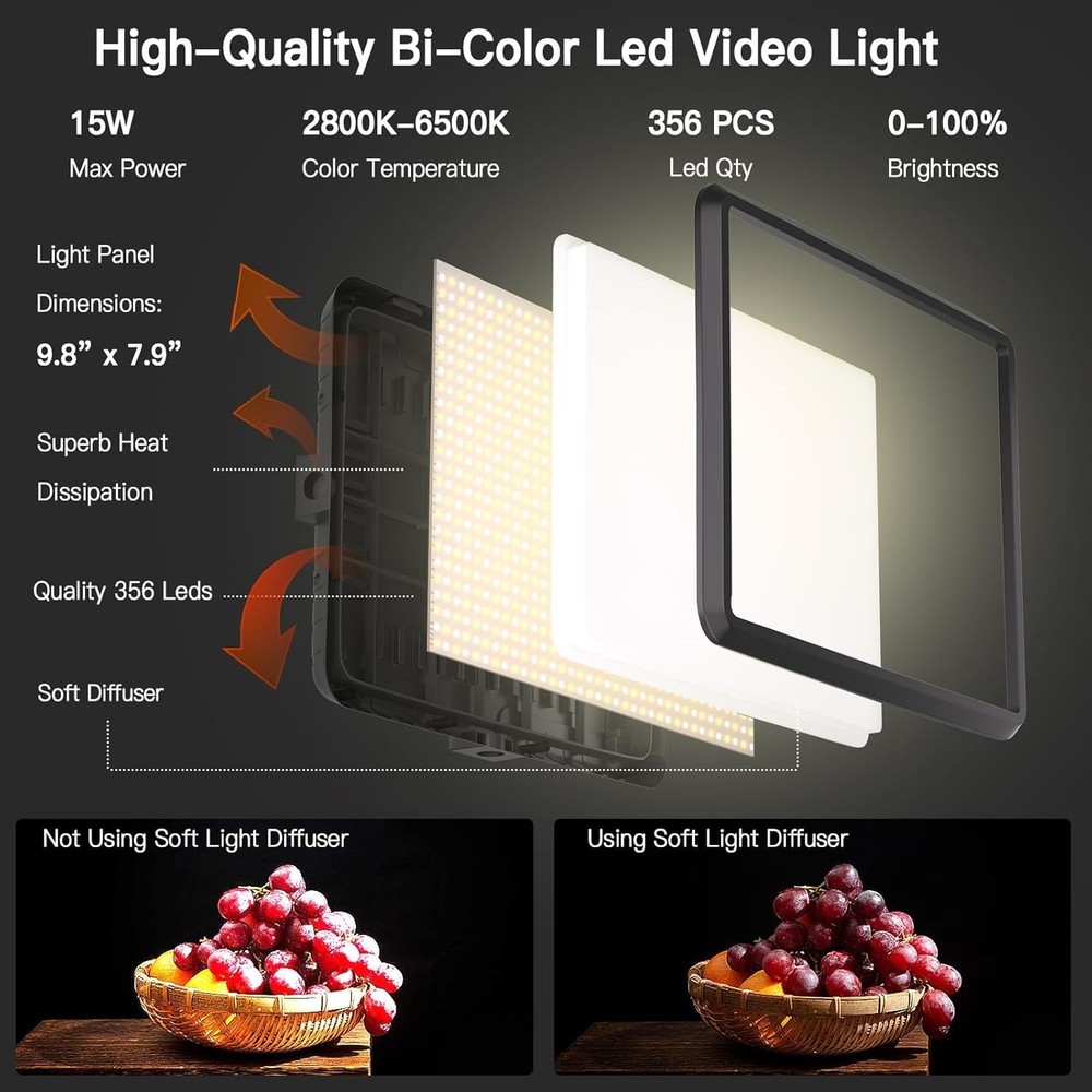 VersaLite 73" Dimmable LED Video & Streaming Light Kit