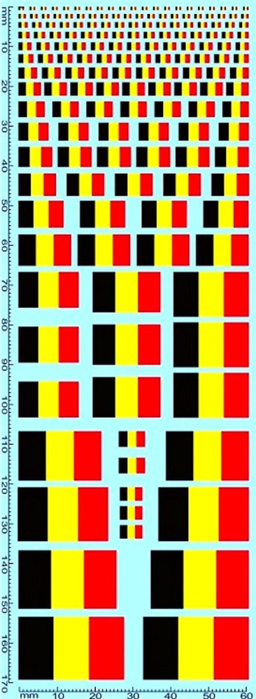 Flags Belgium 1:24 Decal Decals