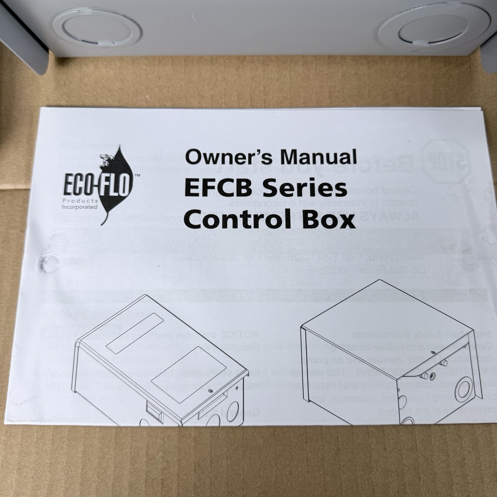 Eco-Flo EFCB15 Water Submersible Pump Control Box EFCB Series 1.5HP 230V