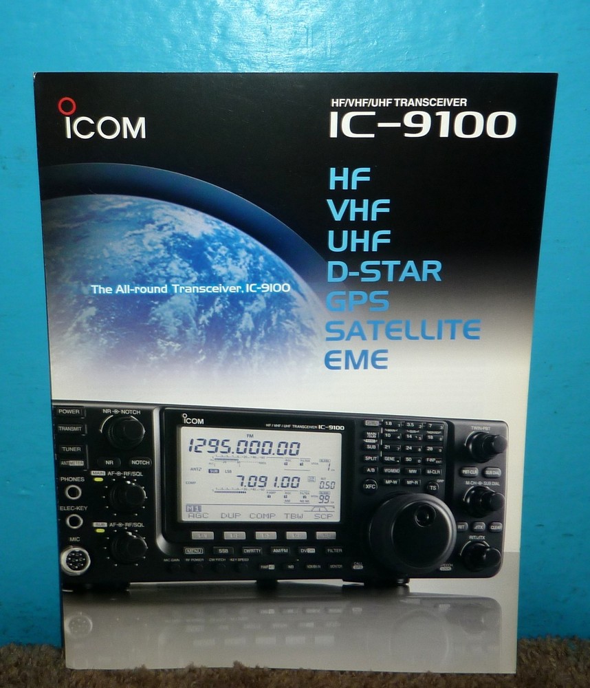 Icom IC-9100 HF/VHF/UHF Transceiver Brochure Original 2011