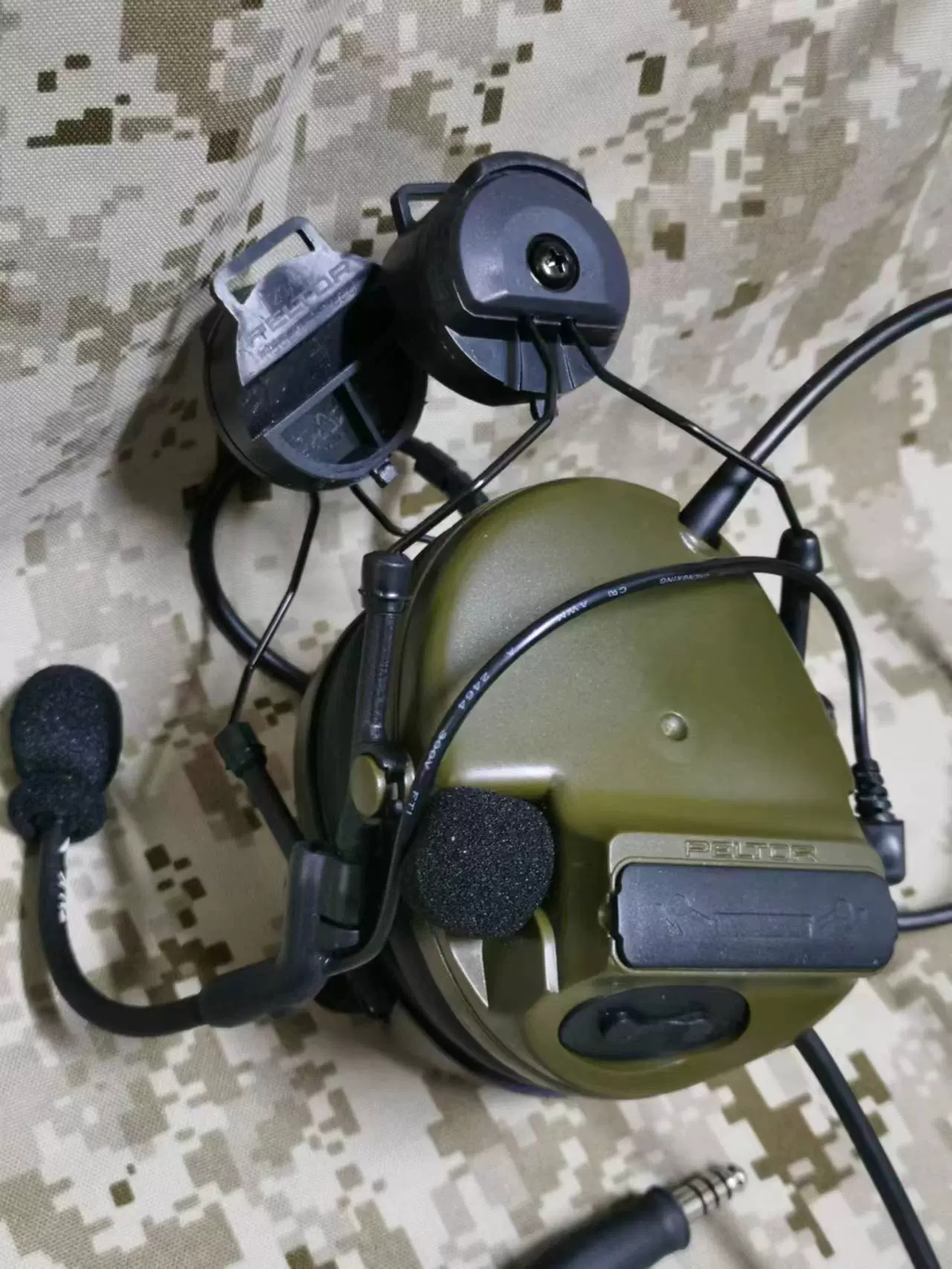 COMTAC III /C3 Single Com Noise Reduction Headset For TCA TRI /Real Mil-Spec PTT