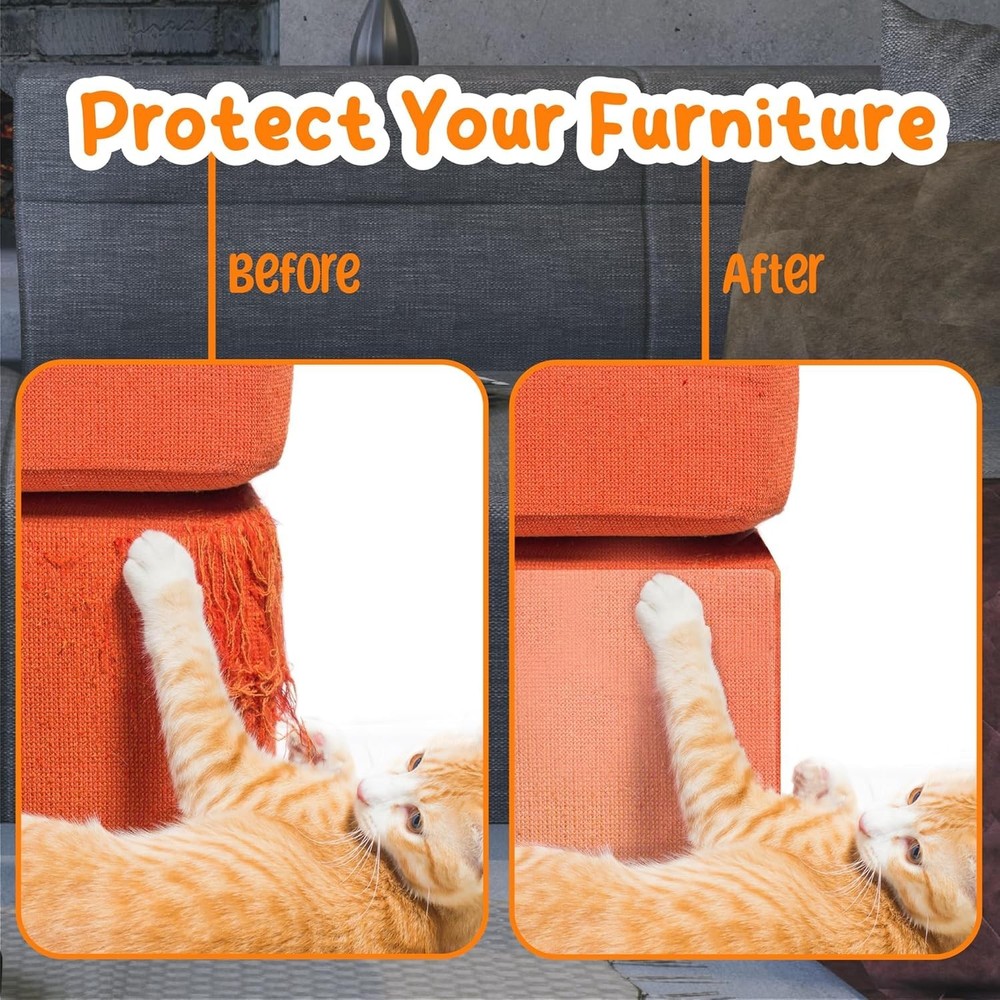 12Pack Couch Protector From Cat Claws, Double-Sided Scratch Furniture Protector,
