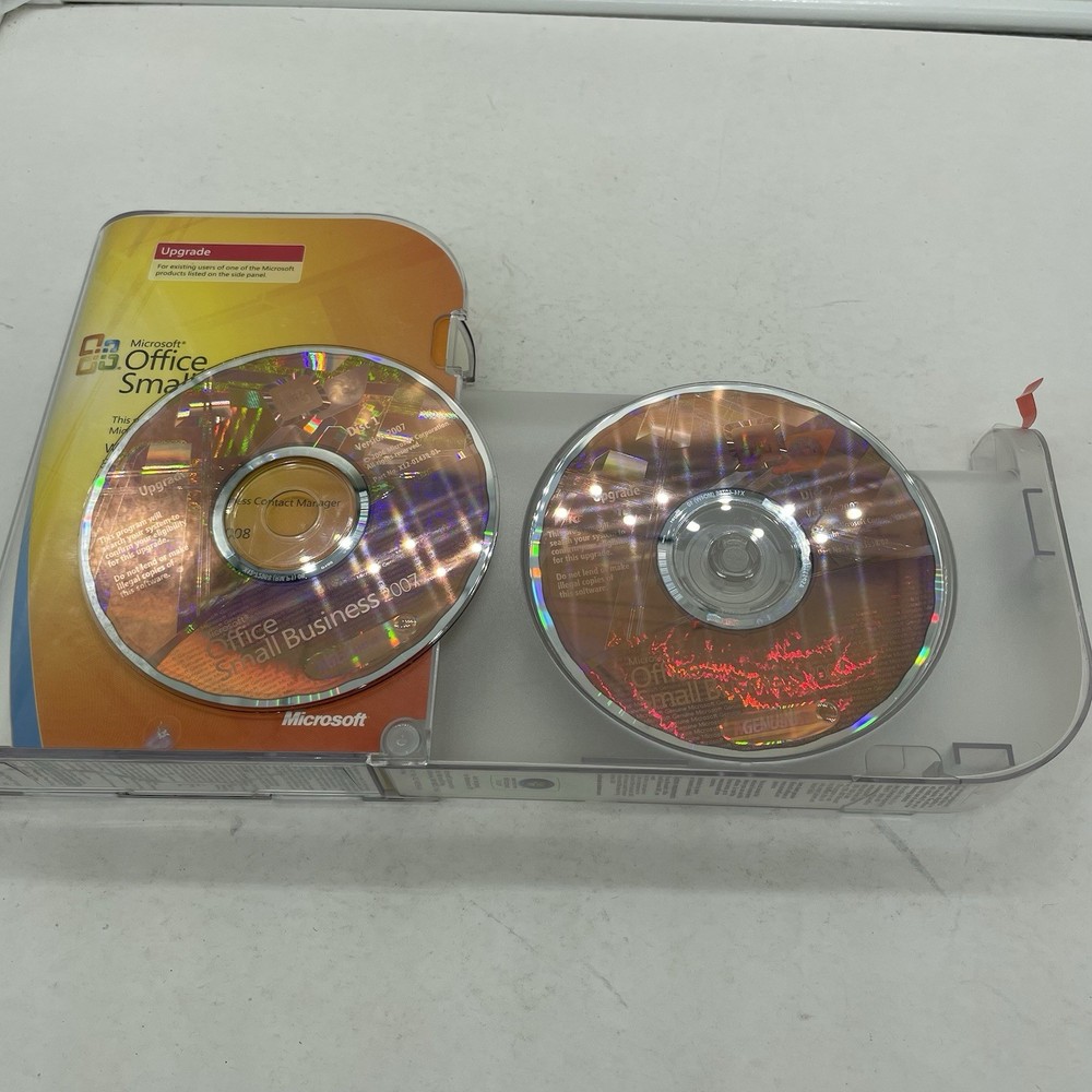 Microsoft Office Small Business 2007 Upgrade in Original Case includes Key Code