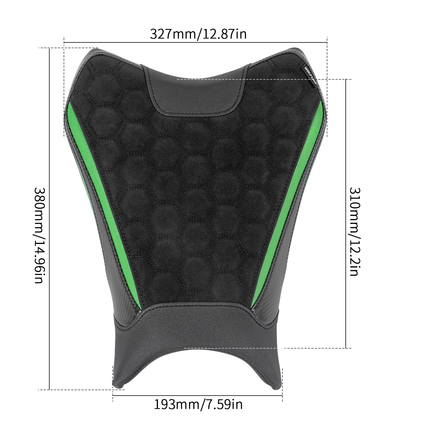 WOLFLINE Dual Seat Rider Passenger Seat For Kawasaki ZX-6R 2019-2025 Comfort