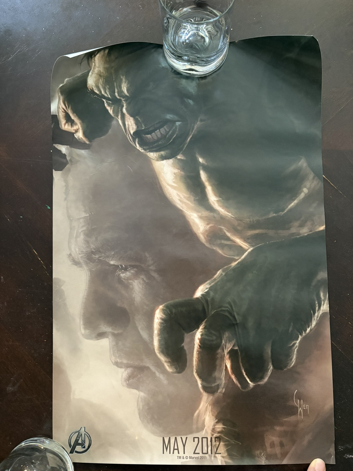 2011 SDCC Avengers Promo Posters MCU Ironman, Captain America, Thor, , Hulk,Fury