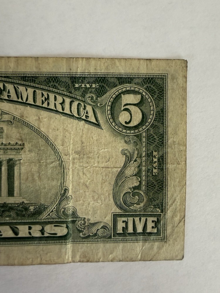 5 Dollar Red Seal US Note $5 1963 A61739997A