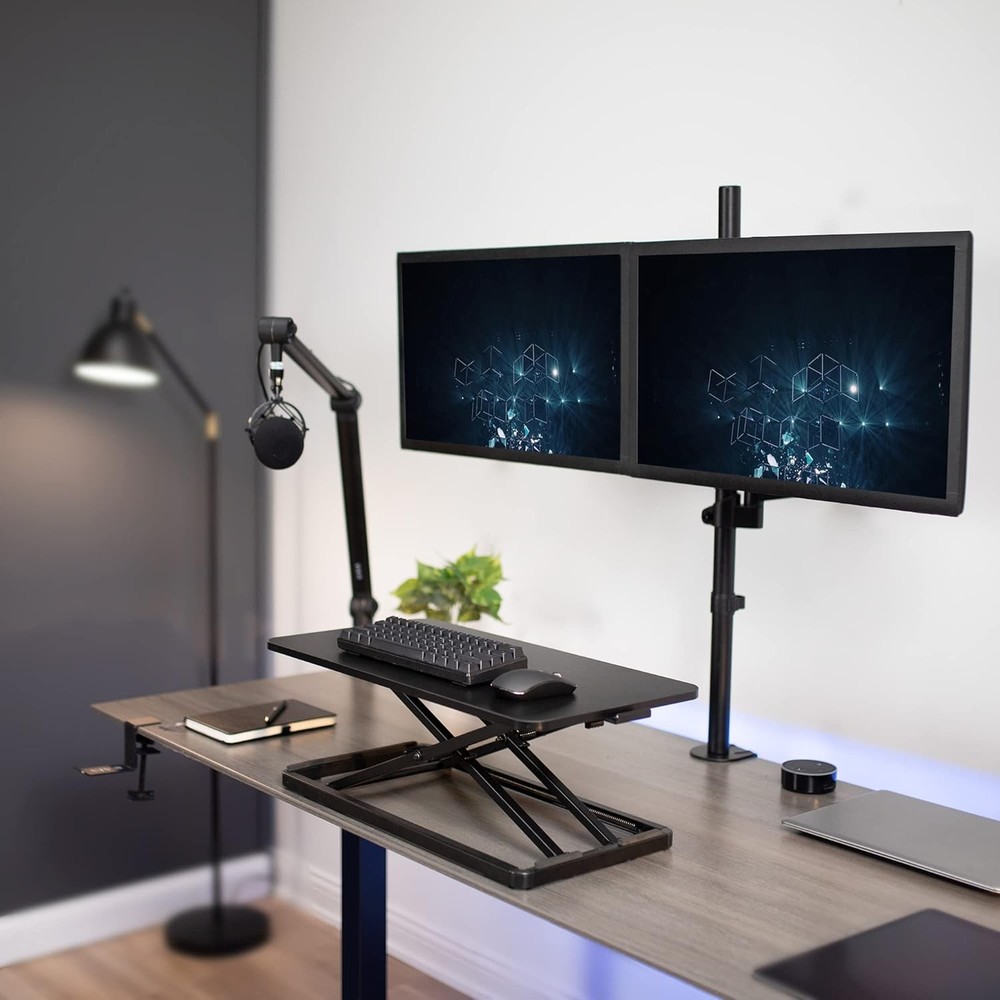 Single Top 24 inch Scissors Lift Keyboard & Mouse Riser Height Adjustable Laptop