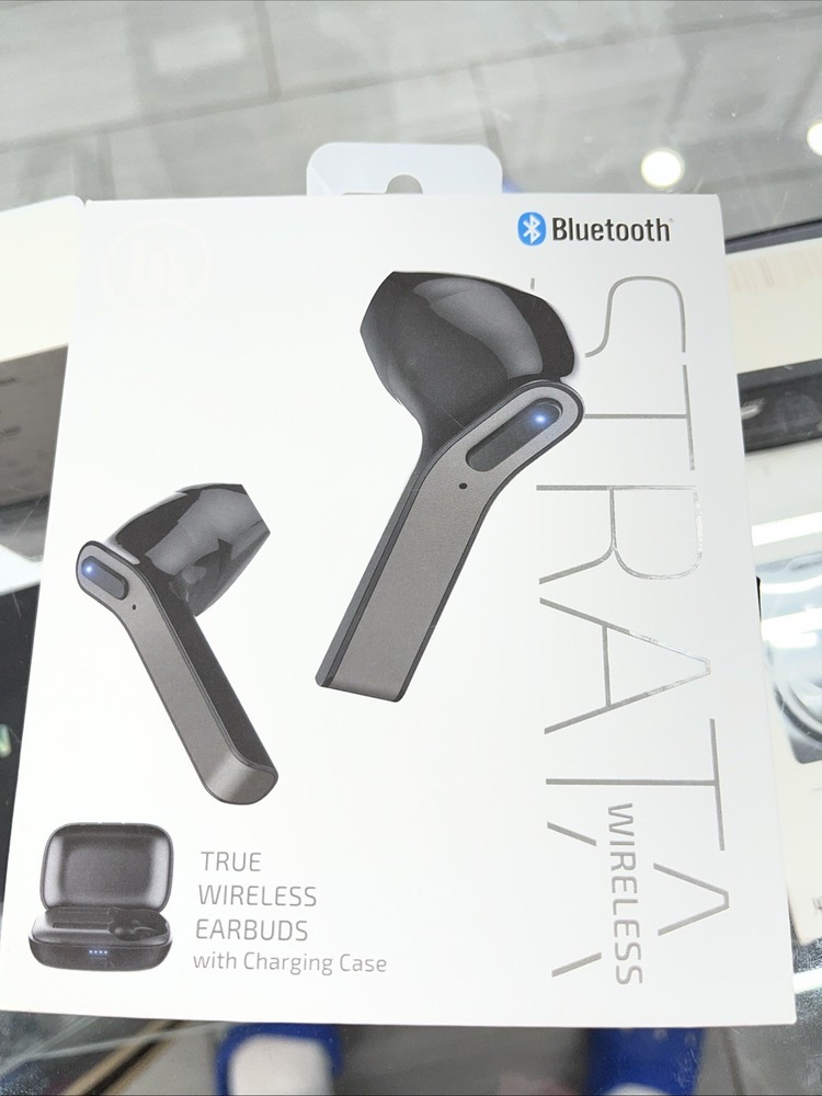 Strata Wireless Earbuds (New In Box) True Wireless With Charging Case.