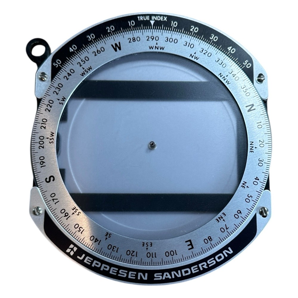 Jeppesen E6B Flight Computer Aviation Slide Rule w Manual Case Pilot Tool