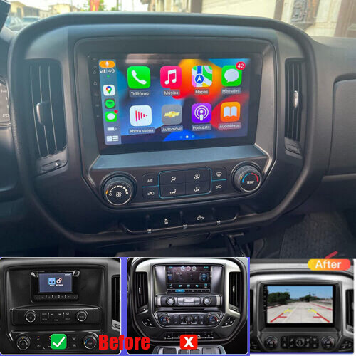 STEREO RADIO GPS ANDROID 12 CARPLAY FOR 2014-2018 CHEVROLET SILVERADO GMC SIERRA