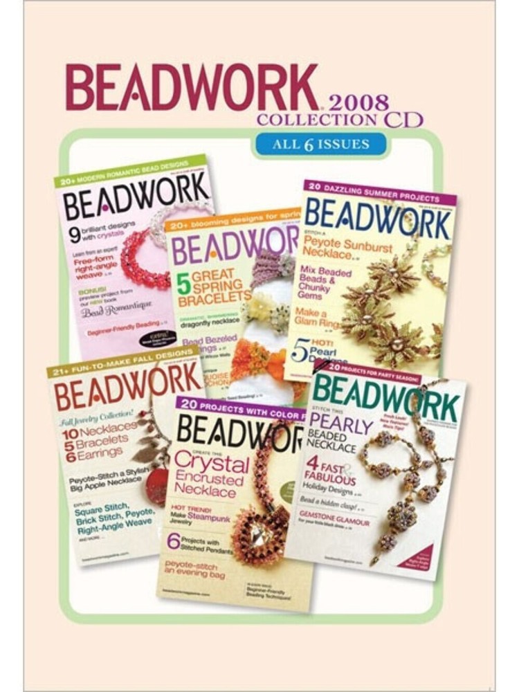 Beadwork Magazine 2008 Collection CD 6 Issues