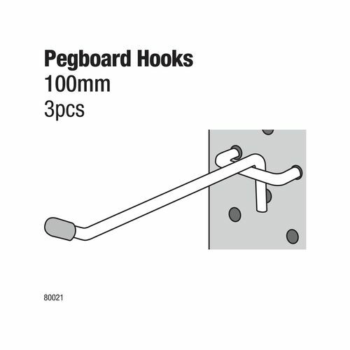 Everhang 100mm Pegboard Hooks - 3 Pack