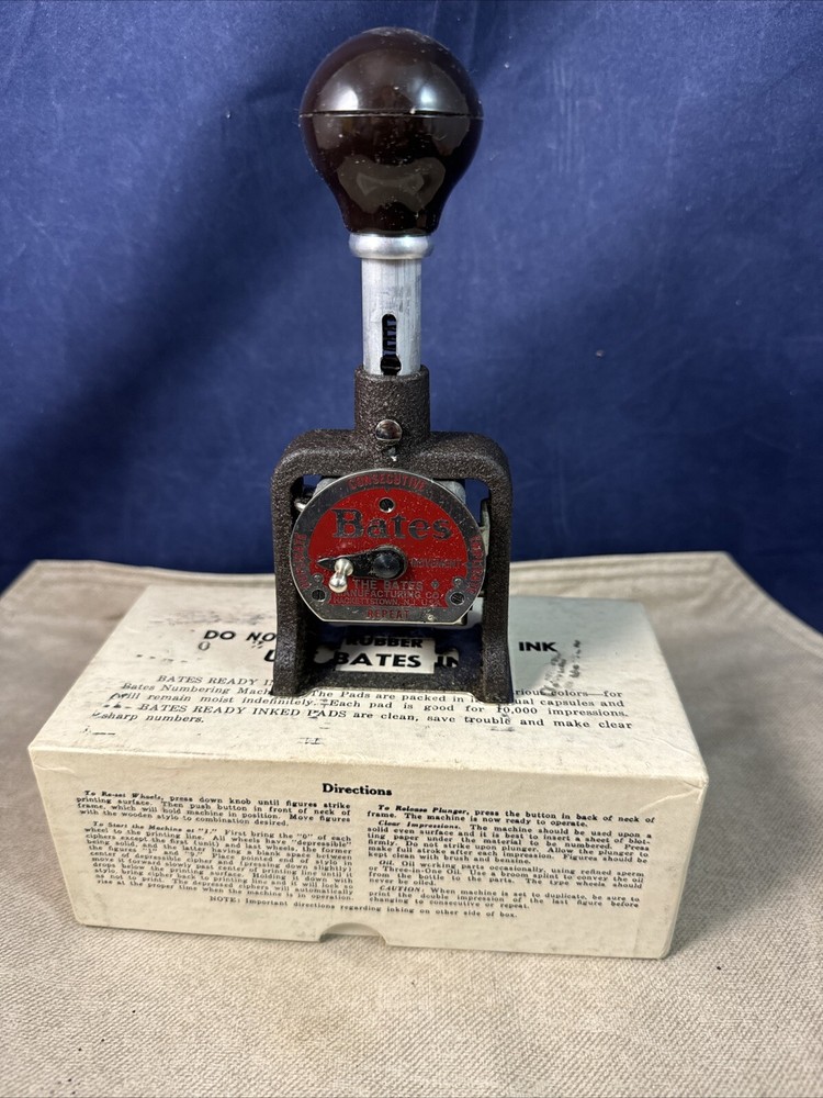 Bates Automatic Numbering Machine Wheels 6 Style E