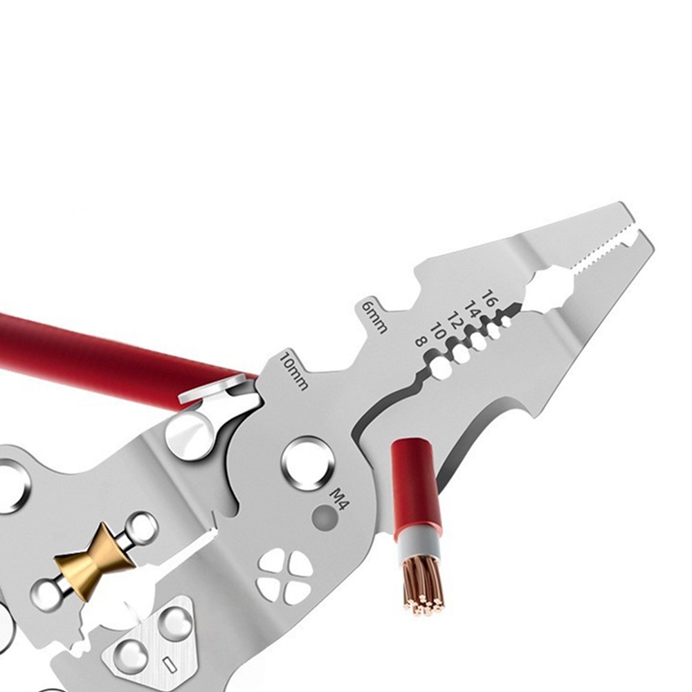 1× Brand New Multi-Functional Fold Wire Stripper Scissor With Electrical Test