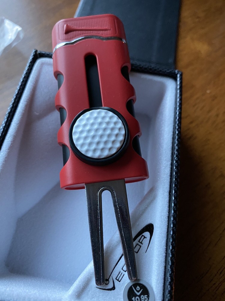 Vector CADDIE Golf Cigar Single Jet Lighter - Red - New
