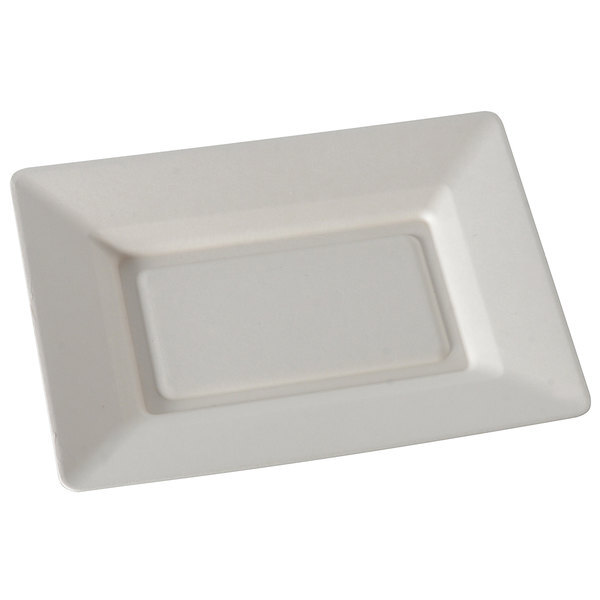 Fineline 42RCP75, 7.5x5.5-inch Conserveware Bagasse Rectangular Plate, 500/CS