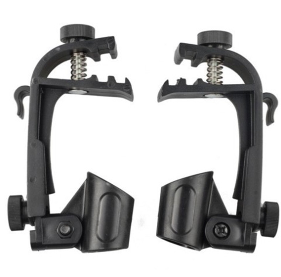 2pcs Adjustable Clip On Drum Snare Mount Microphone Mic Clamps Holder Clip N266