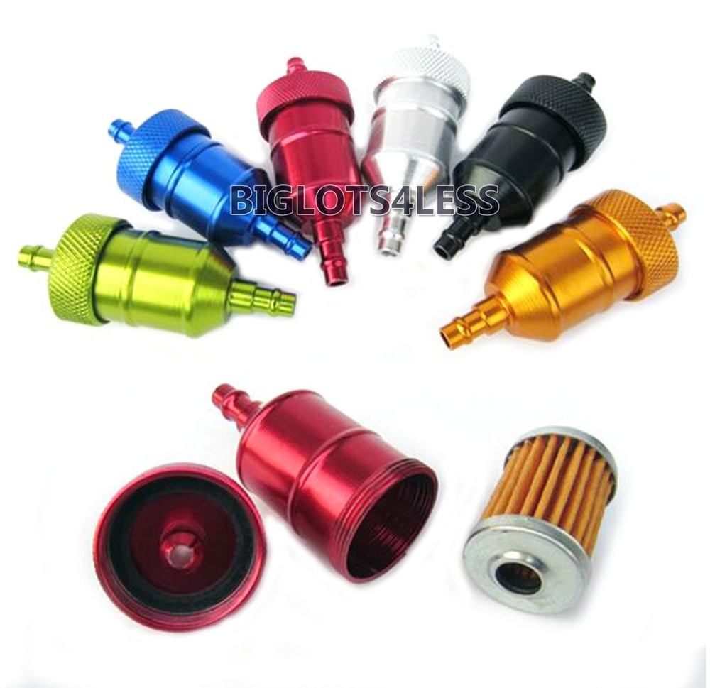 NEW 49CC 60CC 80CC MOTORIZED BICYCLE SCOOTER INLINE CNC ANODIZED FUEL FILTER