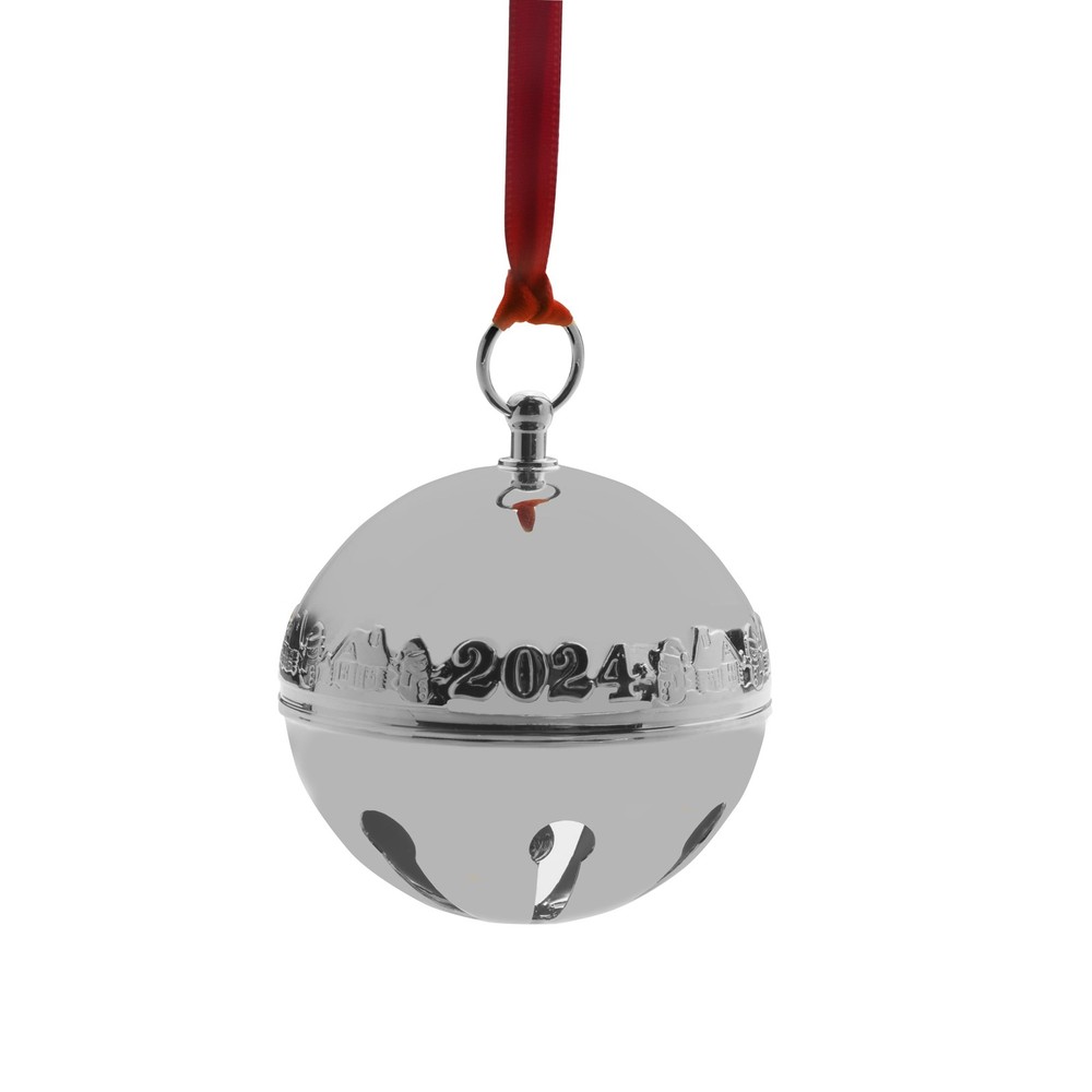 2024 Silver Plated Sleigh Bell Ornament 54th Edition