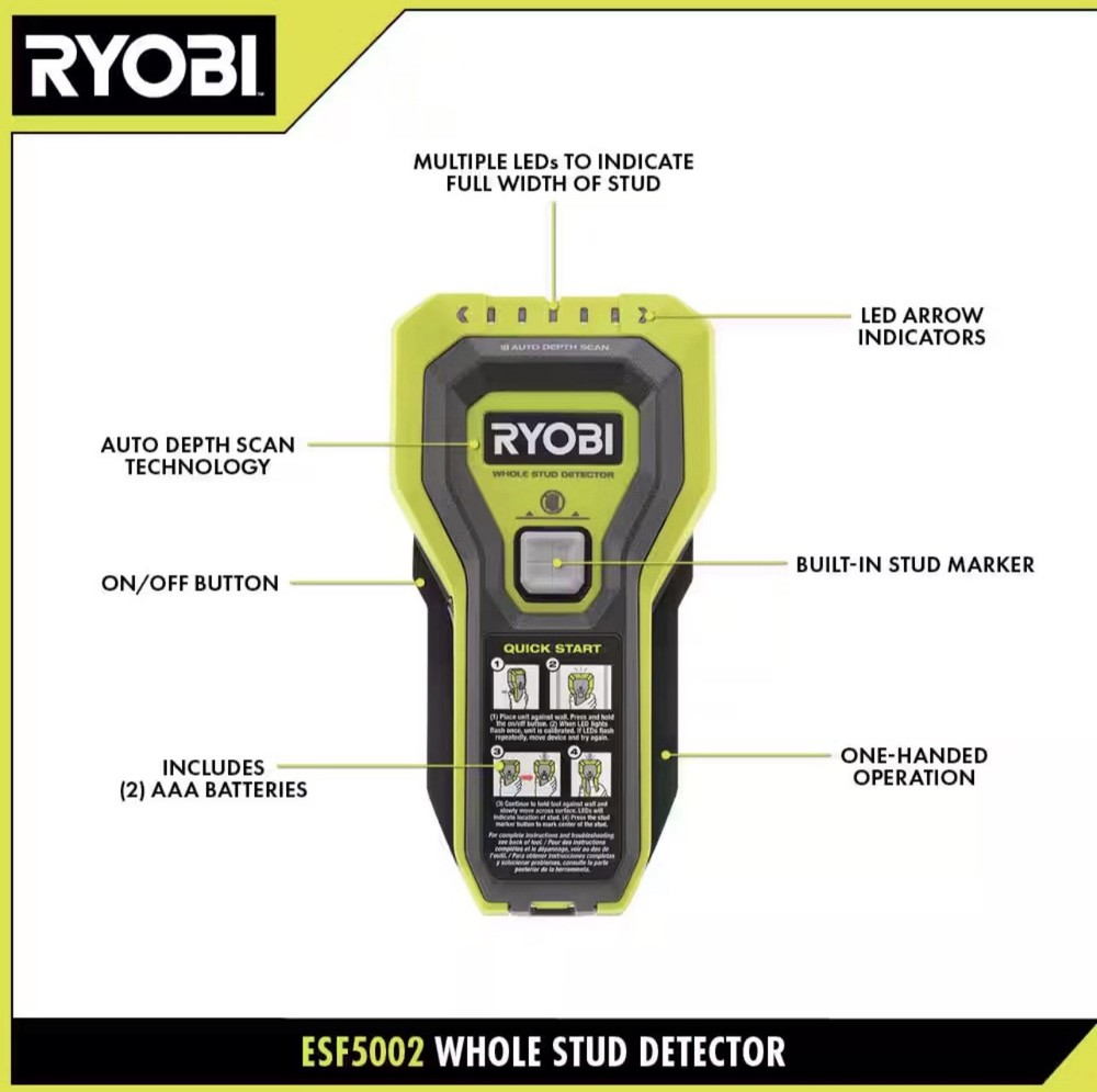 Ryobi Whole Stud Detector ESF5002