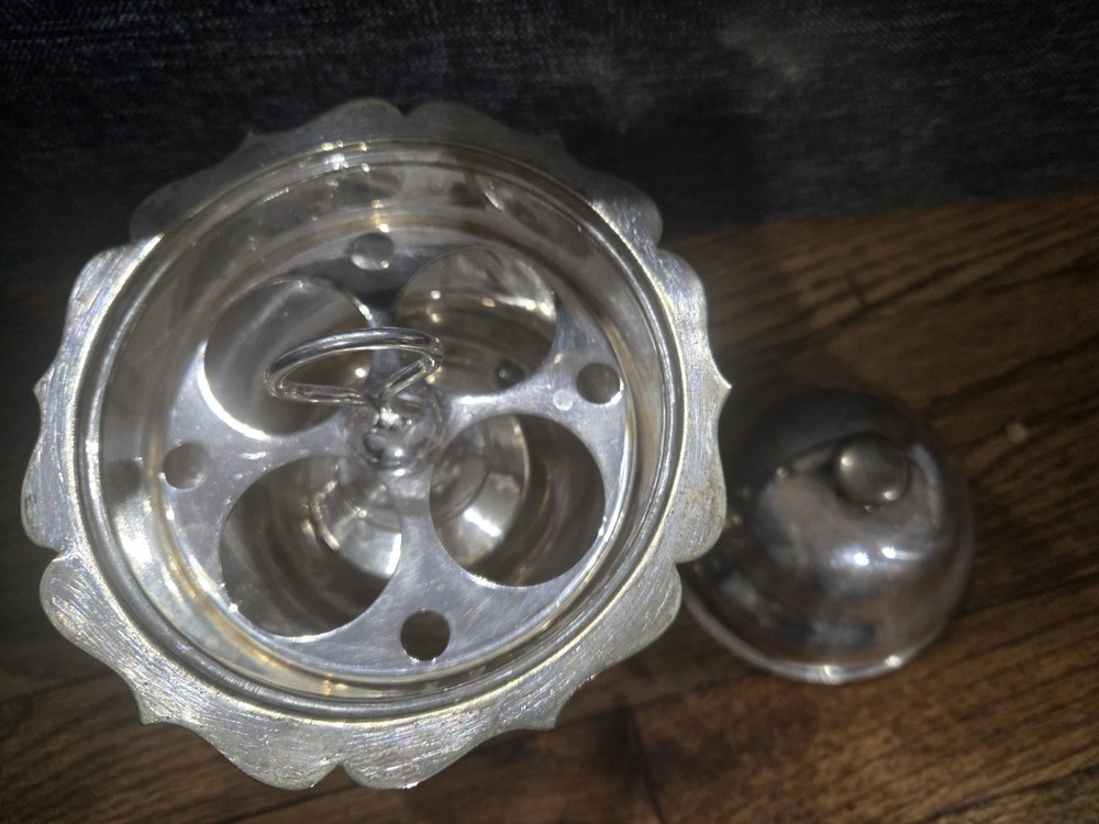 William Hutton & Son Silverplate Egg Coddler With Warmer