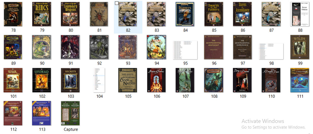 Super D & D Version 3 & 3.5 Collection Books Module's User Guides more 1200+ PDF