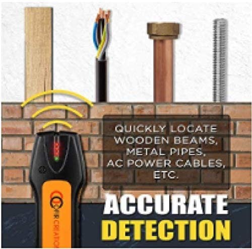 Ofircreation Stud Finder & Multifunction Device (Laser Level Black and Orange