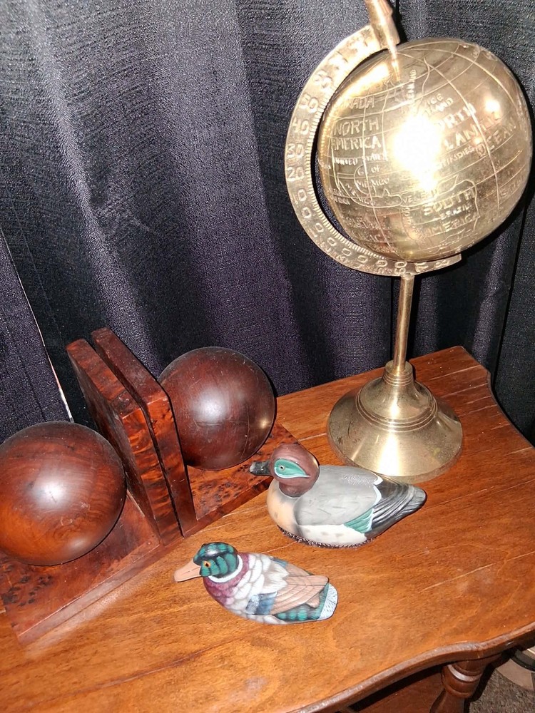 MARITIME NAVIGATIONAL SOLID BRASS WORLD GLOBE