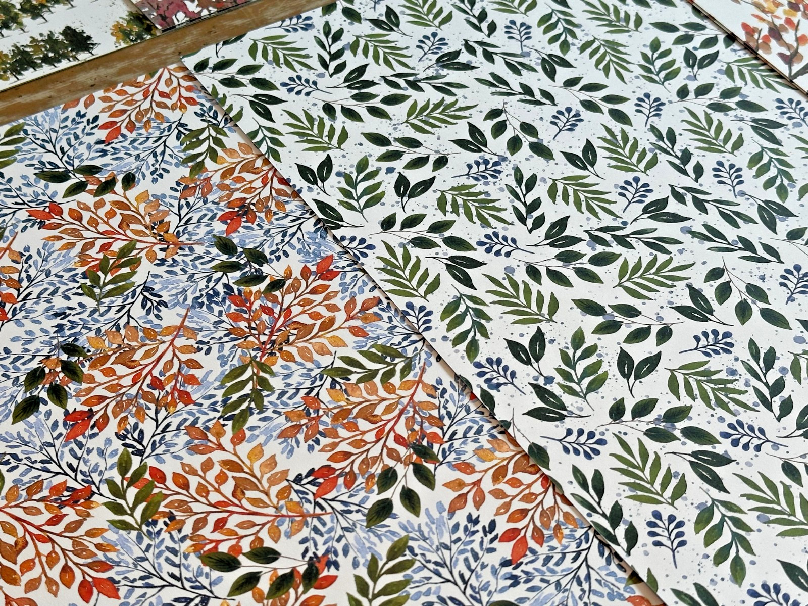 Stampin' Up DSP Fine Art Floral, Beauty of the Earth, You're a Peach DSP 12 x 12