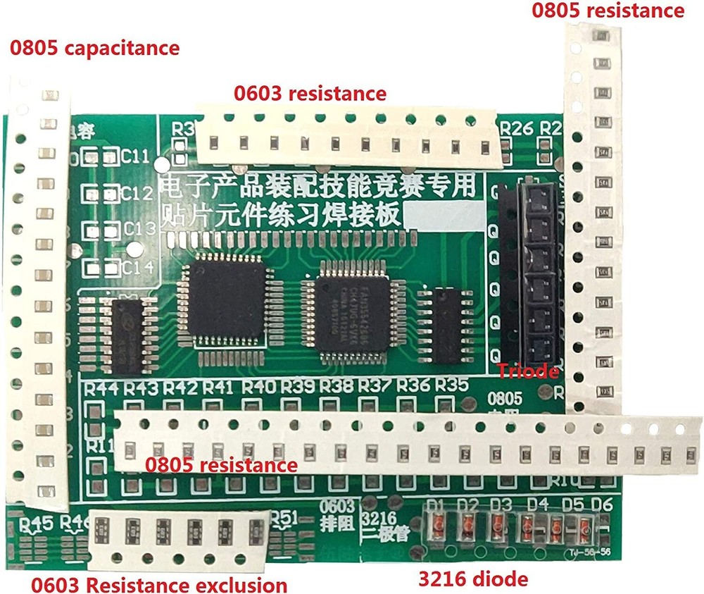 DIY SMD/SMT Components Practice Board Soldering Skill Training Kit for Students