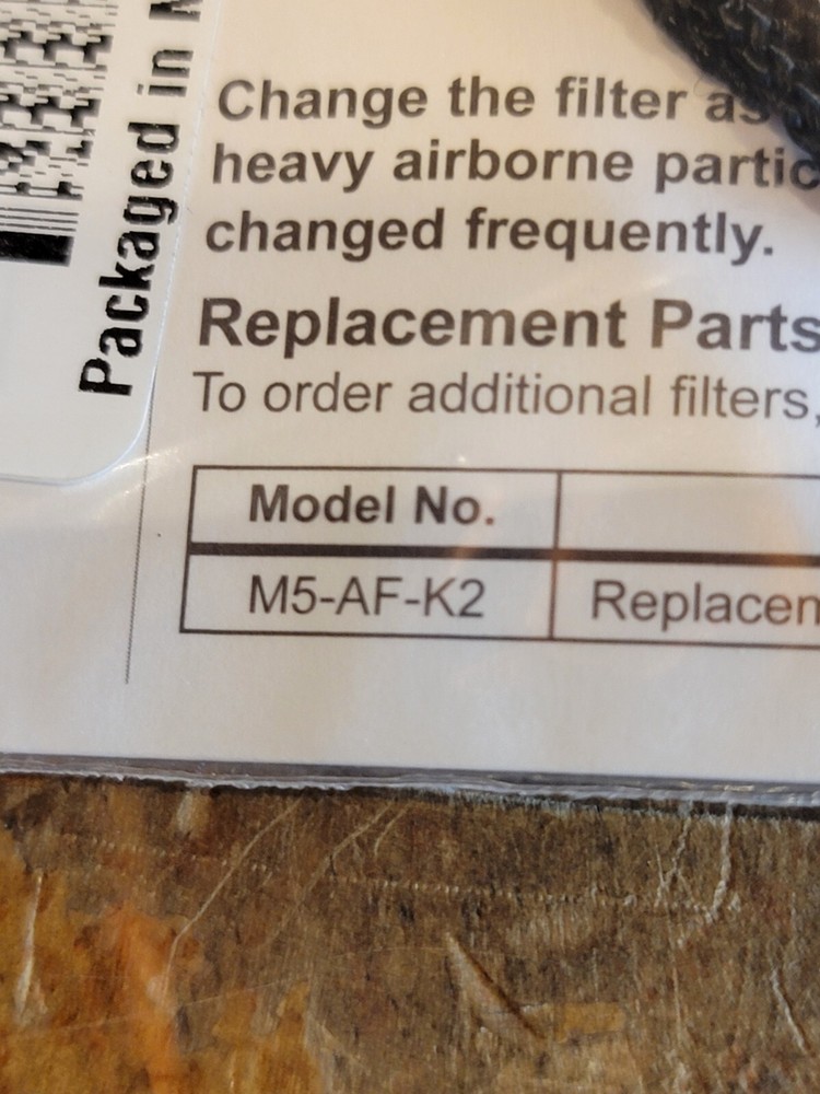 BW Technologies Honeywell M5-AF-K2 Auxiliary pump filter 5pk E1