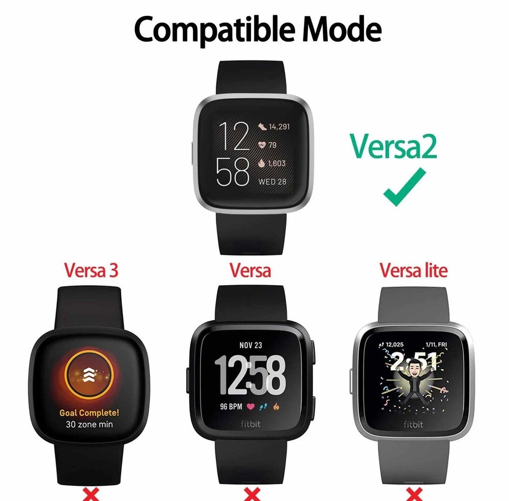 For Fitbit Versa 2 USB Charger Charging Power Dock Cradle Smart Watch