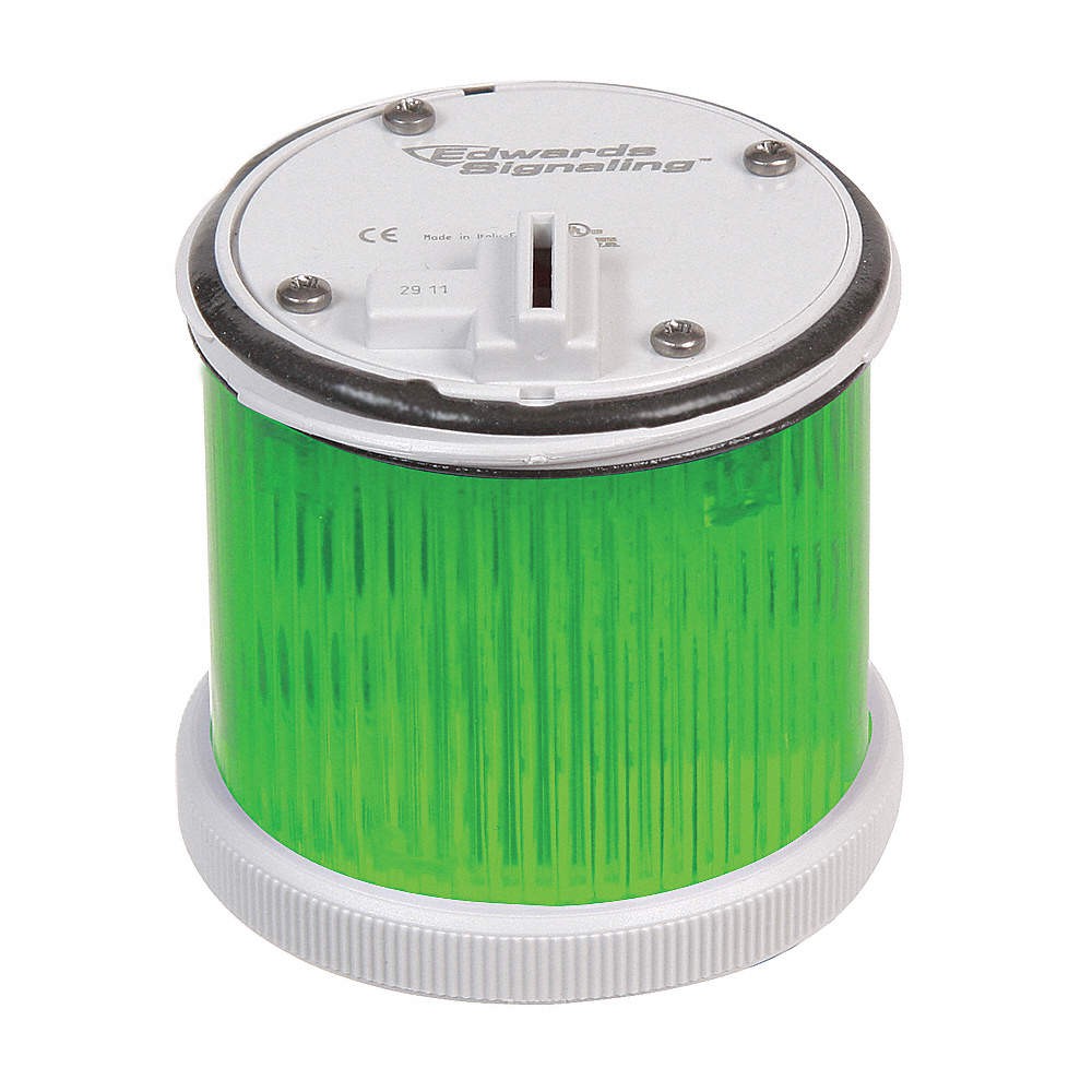 EDWARDS SIGNALING  Stacklight Warning Light, 120VAC, Green 40Z992