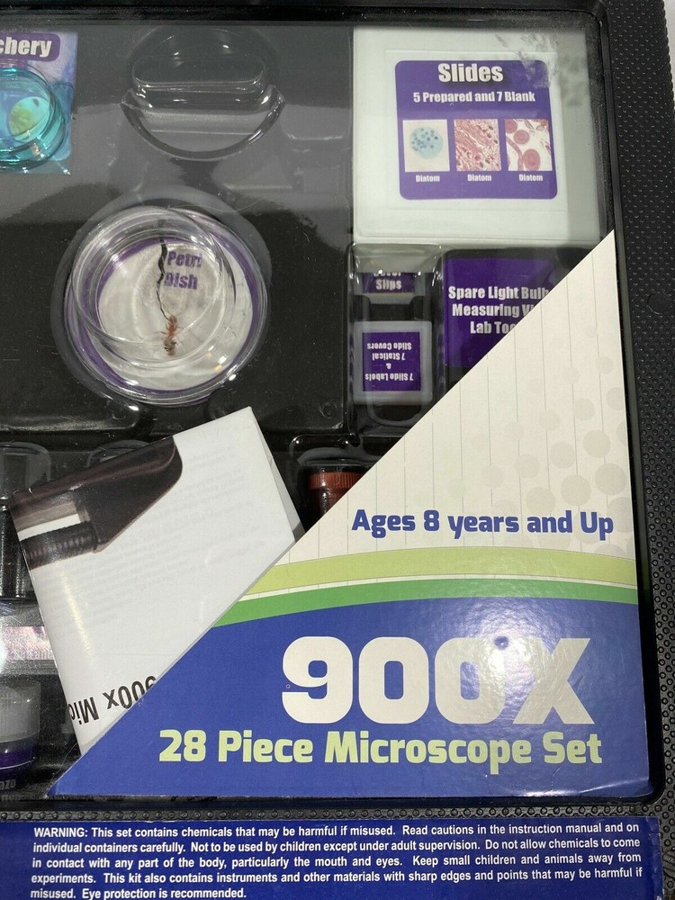 Explore One Stem 900X 28 Piece Microscope Kit For Kids