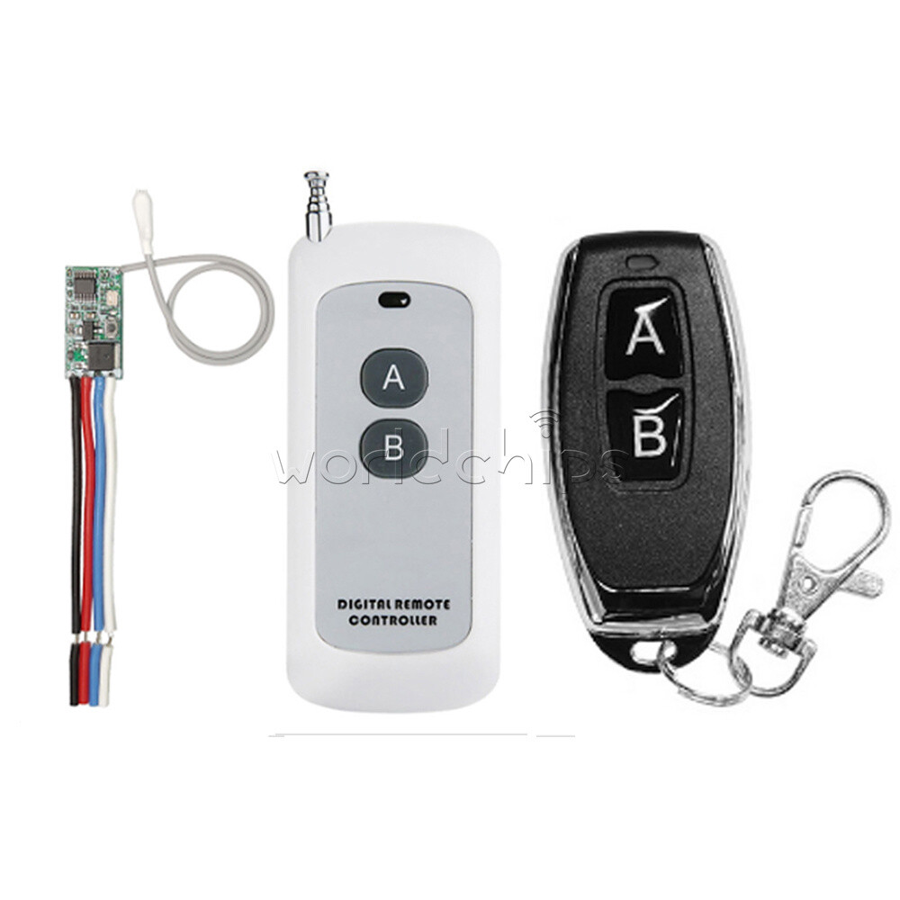 433mhz DC 3.6V-24V 1CH Relay Wireless RF Remote Control Switch Receiver Module