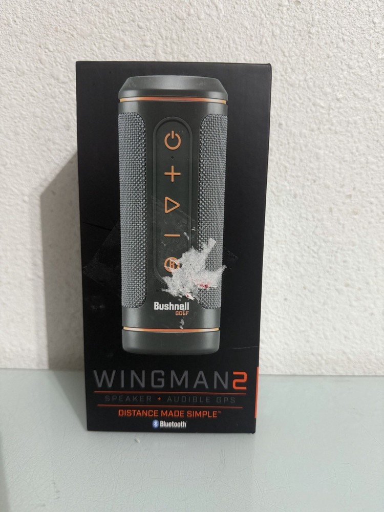 Bushnell Wingman 2 Golf GPS Speaker, Upgraded BITE Remote, Open Box