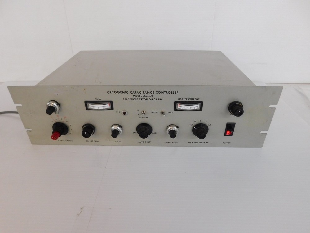 LAKE SHORE CRYOTRONICS INC CRYOGENIC CAPACITANCE CONTROLLER MODEL CSC400 (MPT38)