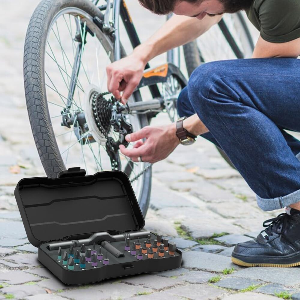 24PCS Screwdriver Bit Magnetic Screwdriver Head Set Multi Bit DIY Ratchet Tool