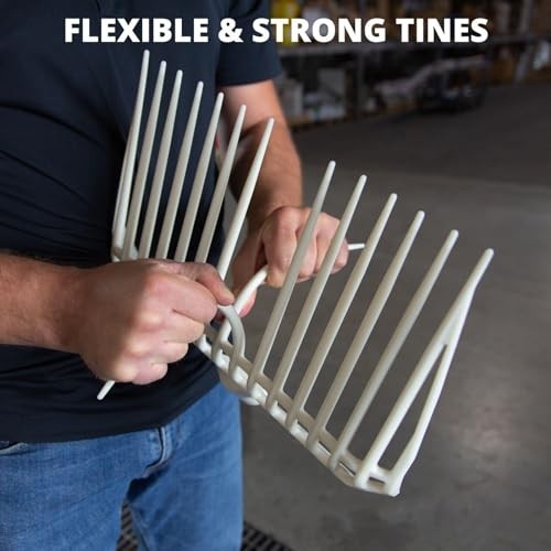 Ultra Strong Manure Fork Head - 7.75" Teeth - Premium Pitchfork Replacement (2)
