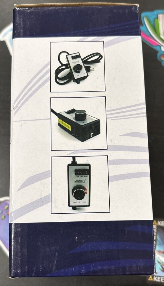 VenTech Variable Dial Router Fan Speed Controller HIGH/MED/LOW, VTSPD-CTRL